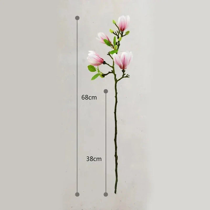 SilkSplendor - Livs-liknande konstgjorda magnoliagrenar
