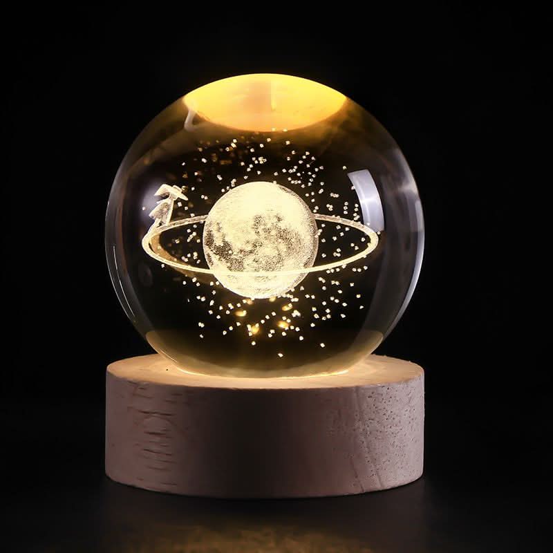 Luminös Kristallkula LED Nattlampa Dekor