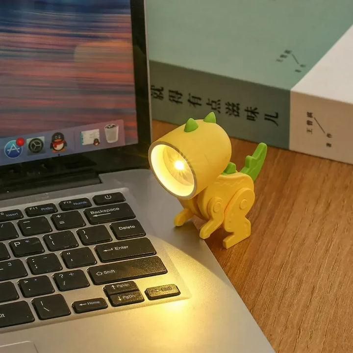 Söta Dinosaurie LED Bordslampor – Justerbara Djurfigurer Nattlampor för Barn |