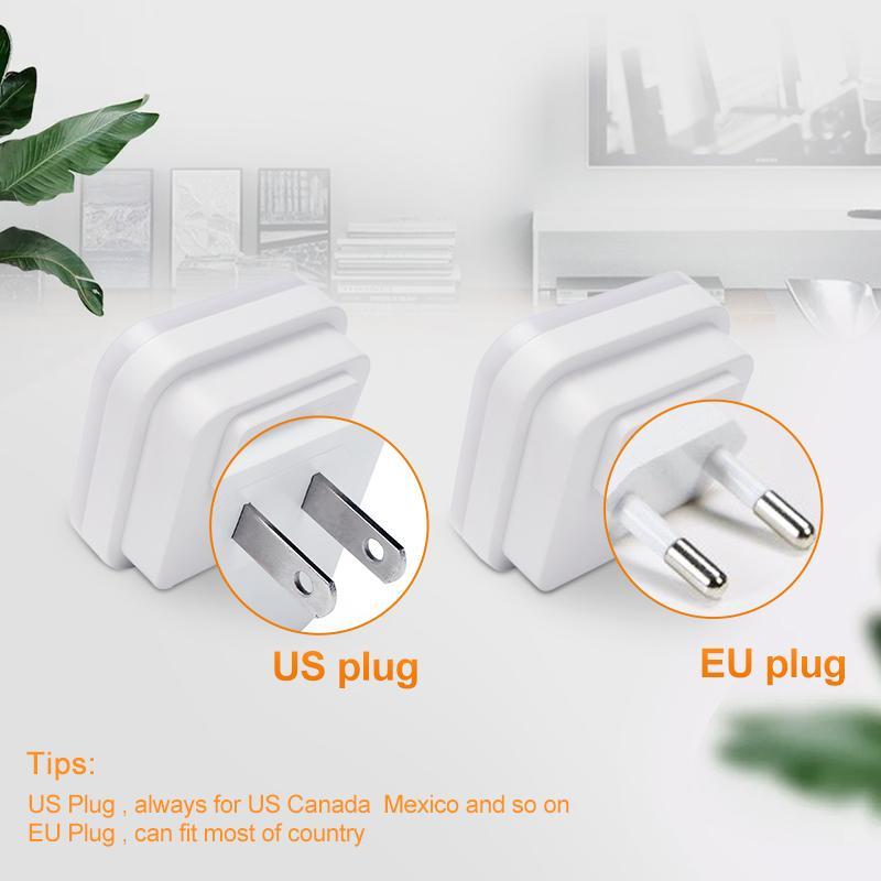LED Nattlampa Mini Ljus Sensor Kontroll 110V 220V EU US Kontakt Energibesparande Lampa För Barn Barnrum Vardagsrum Sovrum Belysning