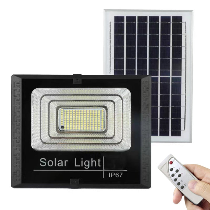 10W 100 LEDs IP67 Vattentät Solkraft Flodljus med Fjärrkontroll