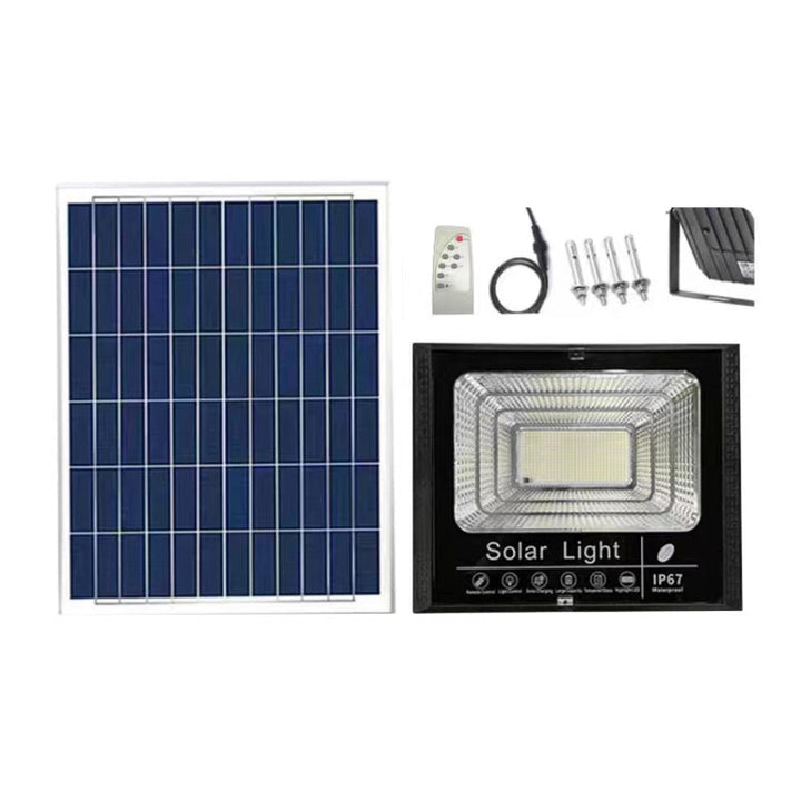 10W 100 LEDs IP67 Vattentät Solkraft Flodljus med Fjärrkontroll