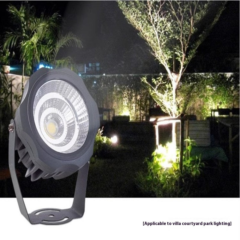 LED Flodljus COB Utomhus Vattentålig Spotlight Reklamljus Trädgårdslampa, färg: 30W 4 färgval 1