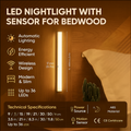 LED Nattlampa med Sensor för Trä Sängram