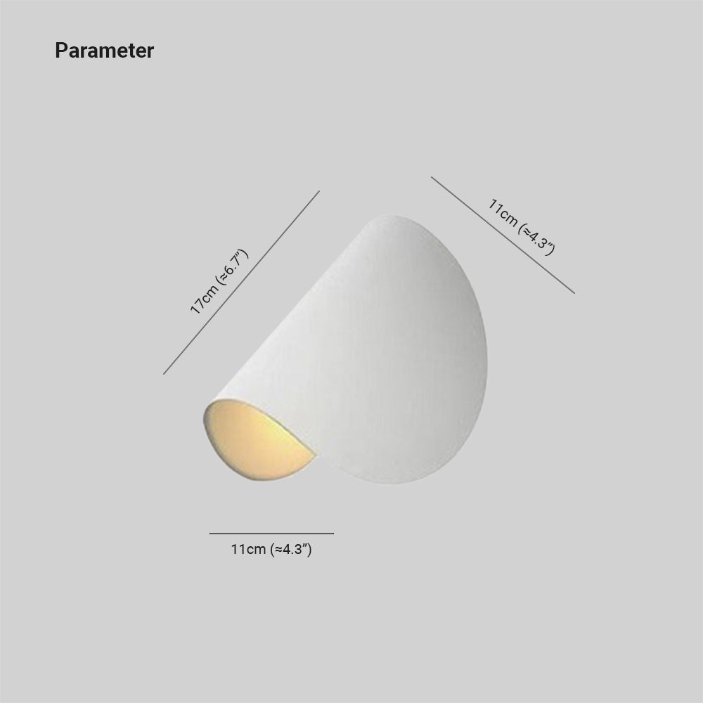 Eveline Modern Geometrisk LED Vägglampa 4 färger Inomhus/Ute Metall