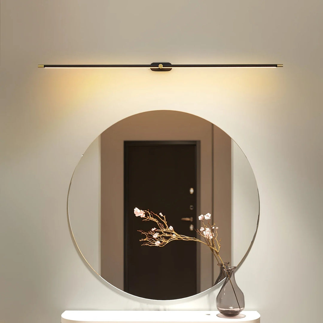 LED Badrumsspegel Vägglampa – Minimalistisk Väggsconces med Varmt Ljus, Aluminium 70/100/130 cm