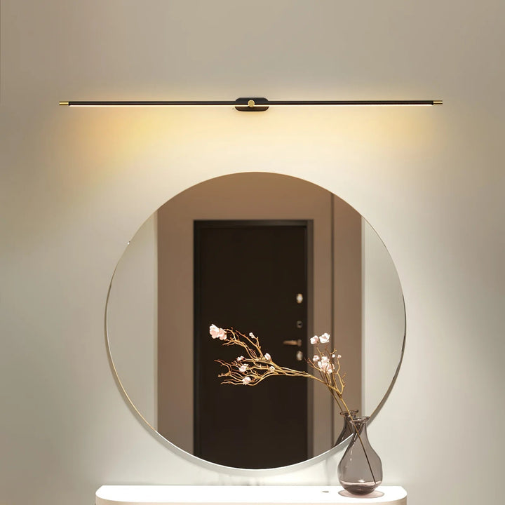 LED Badrumsspegel Vägglampa – Minimalistisk Väggsconces med Varmt Ljus, Aluminium 70/100/130 cm