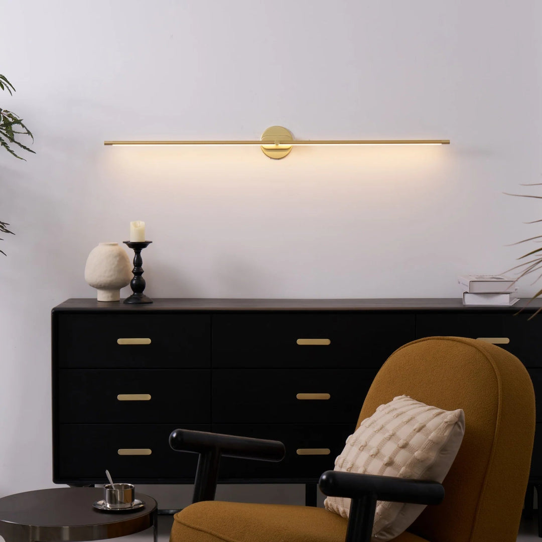 LED Badrumsspegel Vägglampa – Minimalistisk Väggsconces med Varmt Ljus, Aluminium 70/100/130 cm