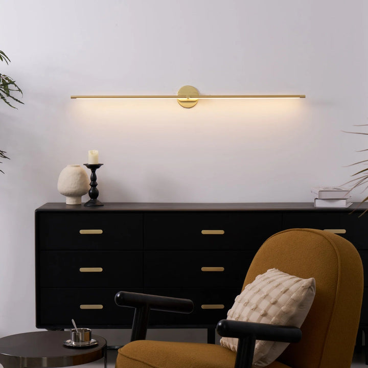 LED Badrumsspegel Vägglampa – Minimalistisk Väggsconces med Varmt Ljus, Aluminium 70/100/130 cm