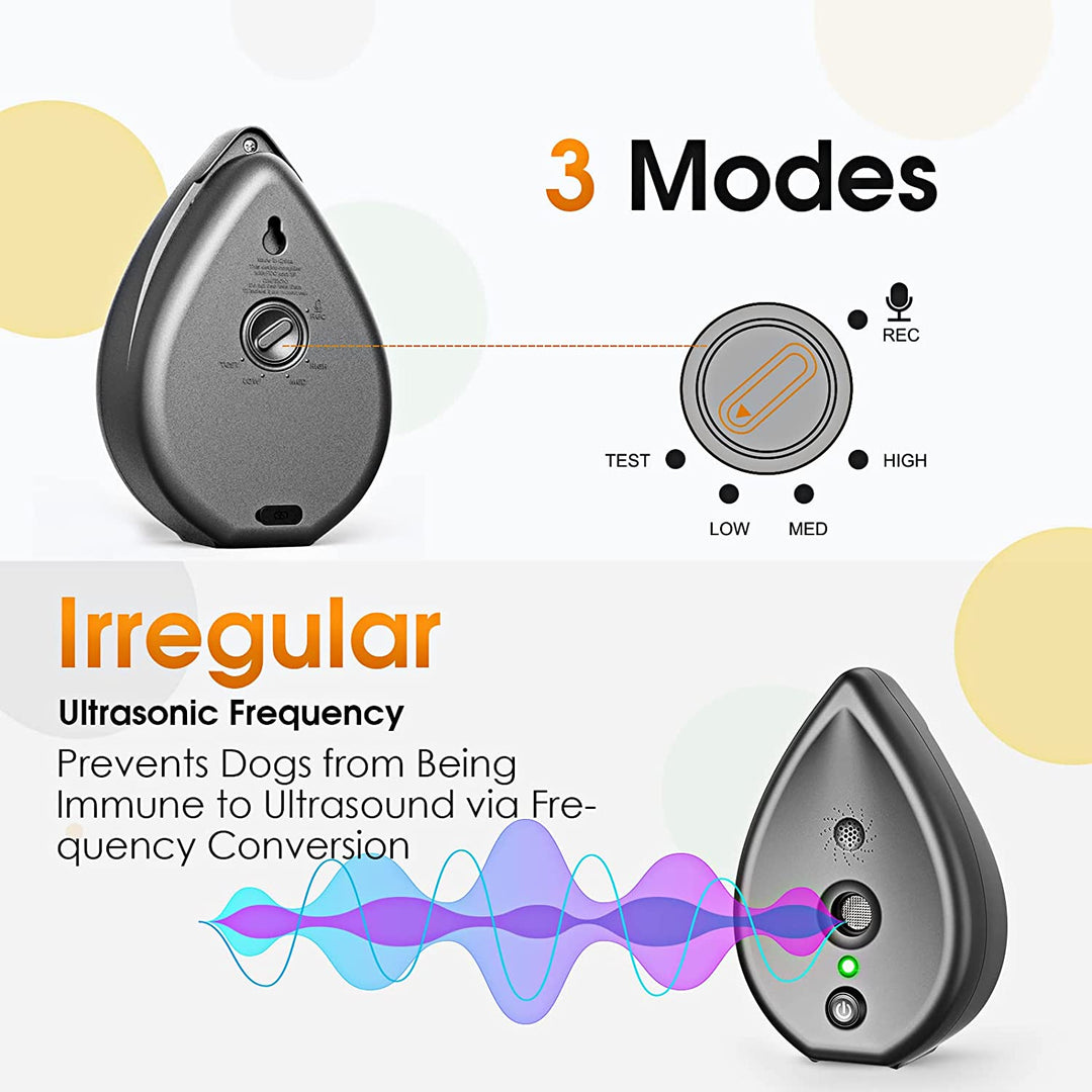 SilentHome Ultrasonic Bark Stopper – Trådlös Anti-Bark-enhet för Inomhusbruk