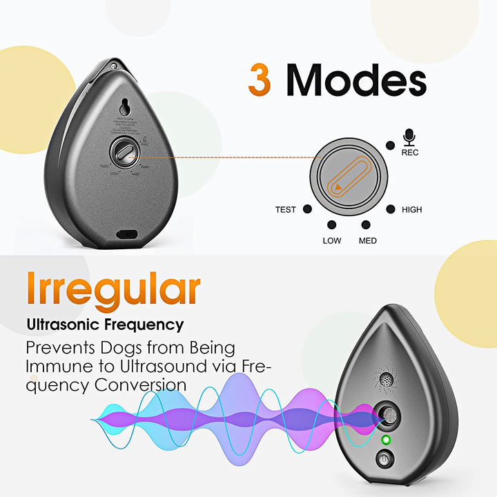 SilentHome Ultrasonic Bark Stopper – Trådlös Anti-Bark-enhet för Inomhusbruk