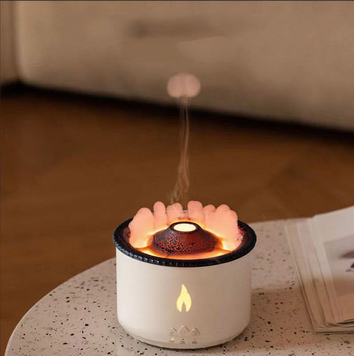 Aromadiffusor med flammande effekt och nattljus för avkoppling och rumsdoft