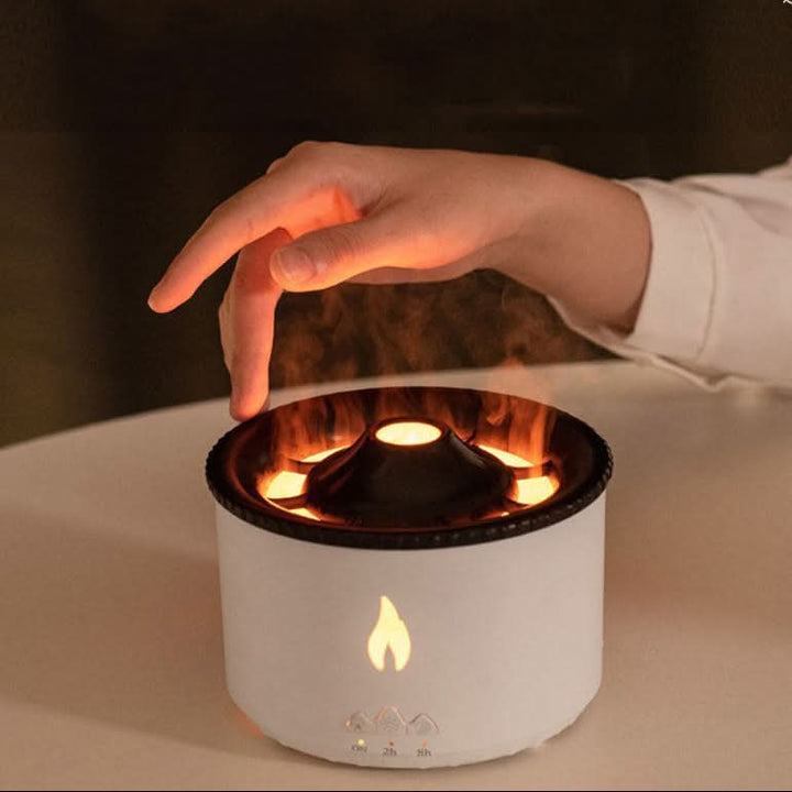 Aromadiffusor med flammande effekt och nattljus för avkoppling och rumsdoft