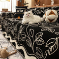 Blad Inspirerad Lyxig Chenille Sofföverdrag