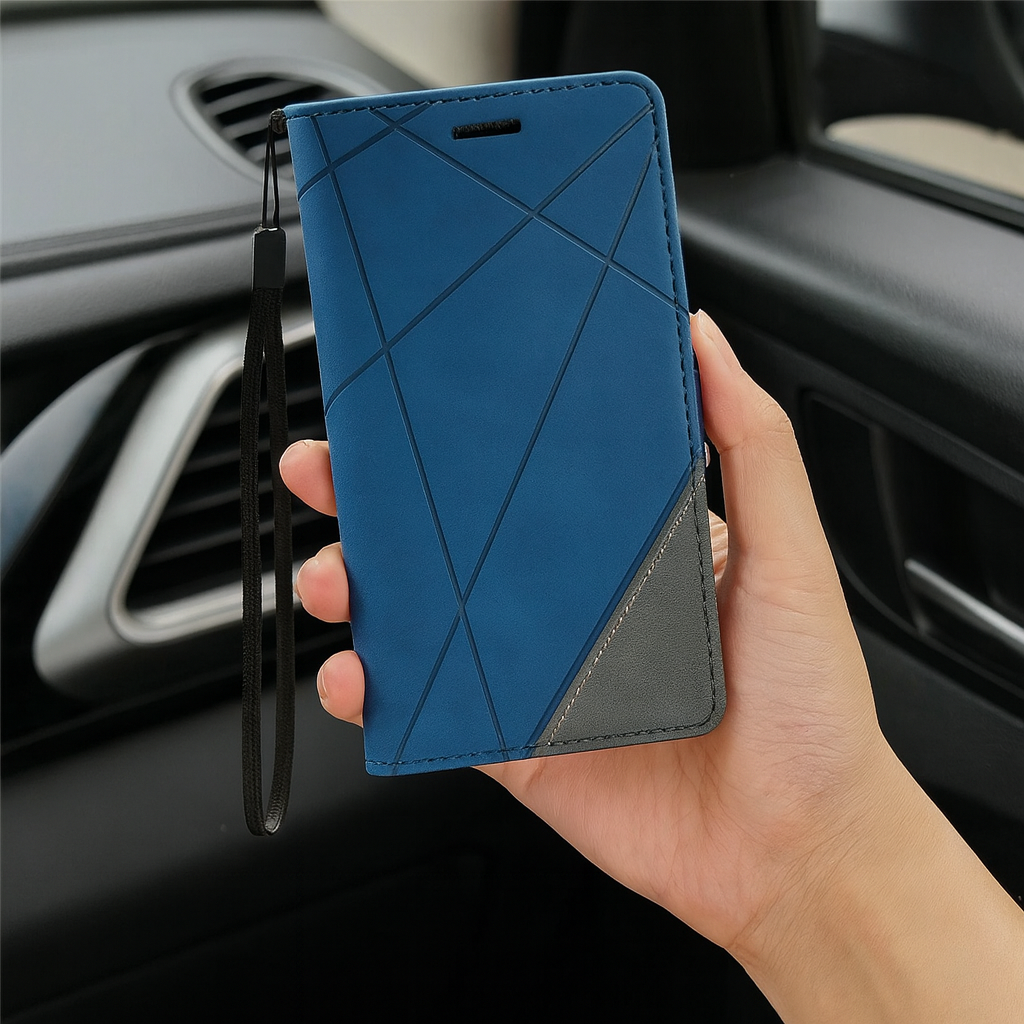 Läderplånbok Flip Telefonfodral