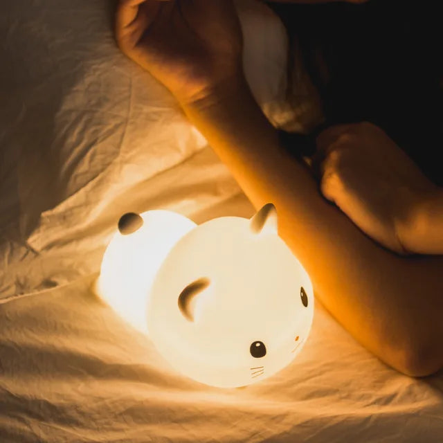 LED Nattlampa för Barn – Dimbar Nattlampa med Design, USB Uppladdningsbar, Touchkontroll |