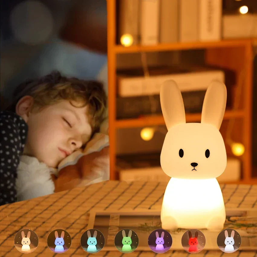 LED Nattlampa för Barn – Dimbar Nattlampa med Design, USB Uppladdningsbar, Touchkontroll |