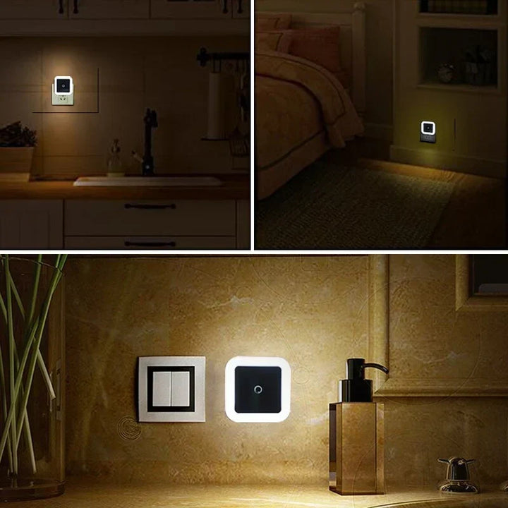 Set med 2 Barnens Nattlampor med Rörelsesensor - GlowGuard