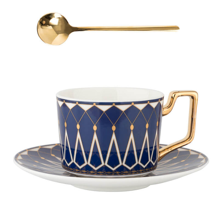Kvadratisk Retro-Mönster Kaffe Mug
