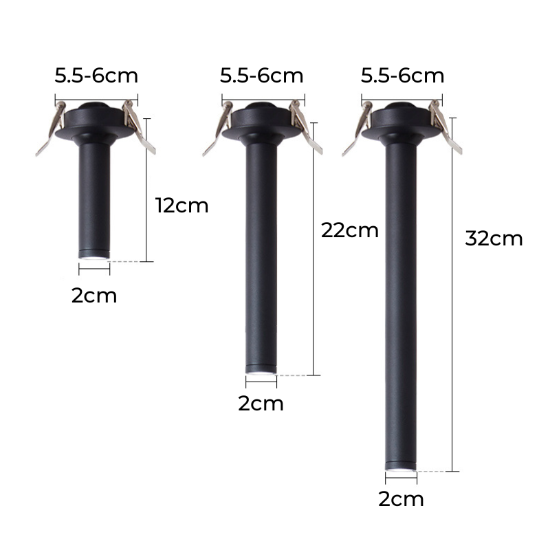 Lång Cylinder - LED - Spotlights - Taklampa