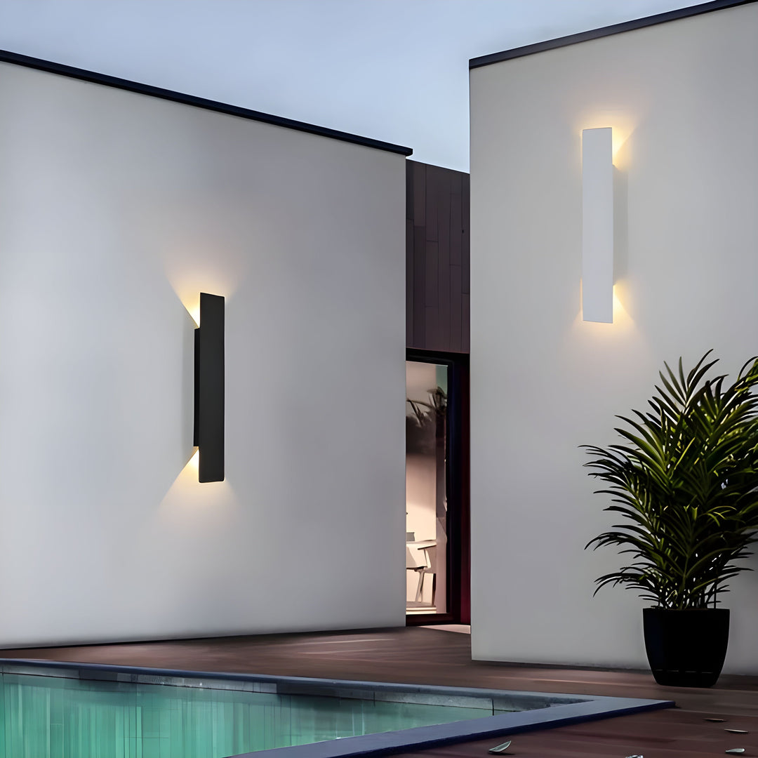 Ljus - Modern väderbeständig LED-vägglampa i aluminium för utomhusbruk