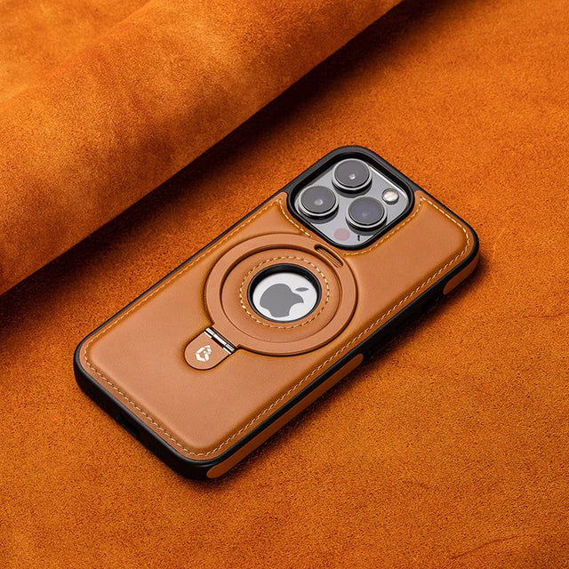 Magnetiskt iPhone-fodral med osynlig ringhållare
