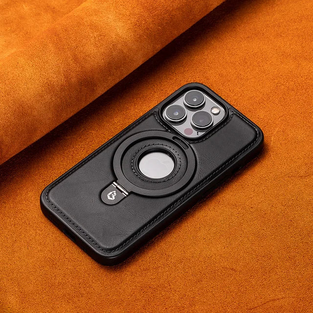 Magnetiskt iPhone-fodral med osynlig ringhållare