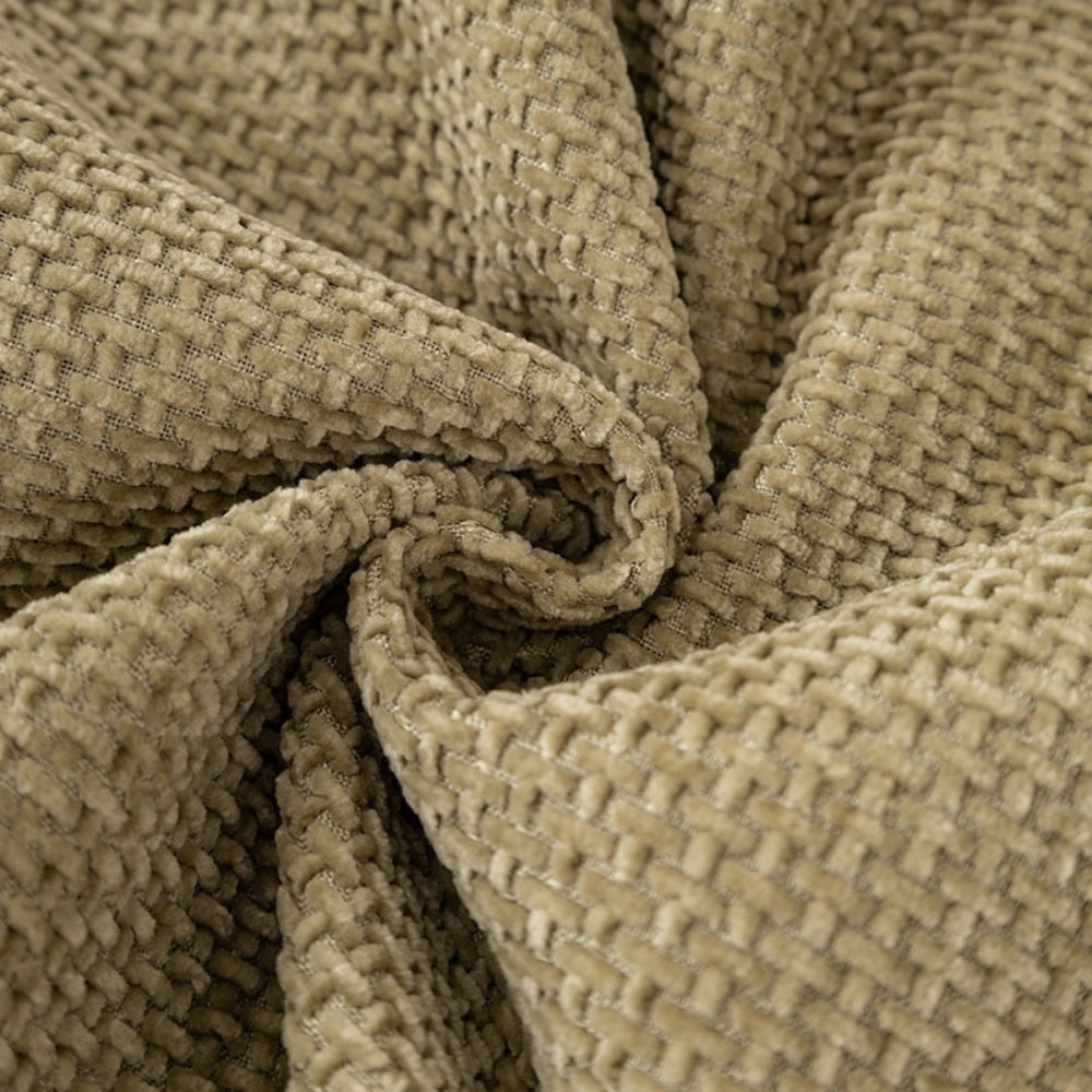 Lyxig Chenille Väv Textur Fringed Sofföverdrag