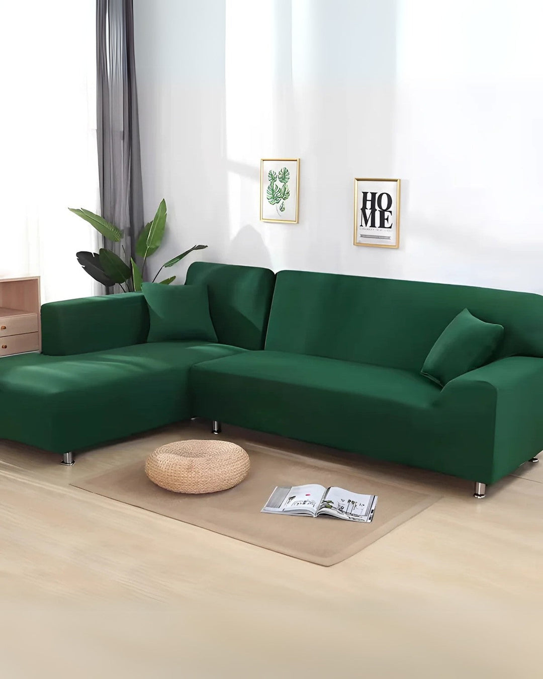 Elegant Modulär Sofföverdrag med Anpassningsbar Arrangement