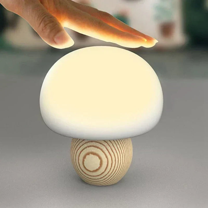Magnetisk LED Svamp Bordslampa – Dekorativ Nattlampa med Touchkontroll |