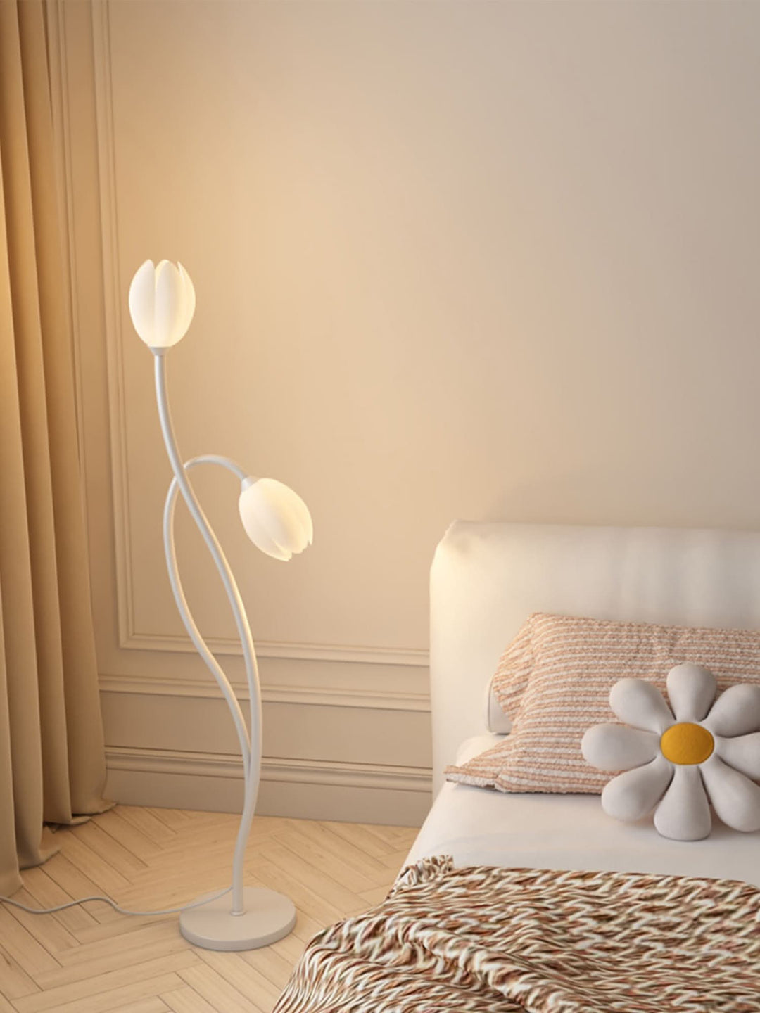 Modern Blomster Golvlampa med G9 Sockel