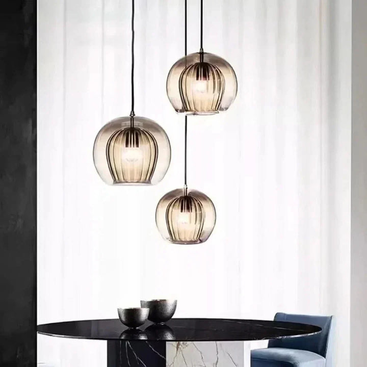 TimberGlow - Modern Glaspendel