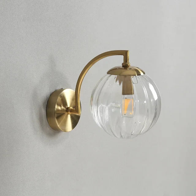 Modern LED-vägglampa i färgat glas, nordisk minimalistisk väggbelysning för vardagsrum-sovrum, inredningsbelysning för matrum-kök