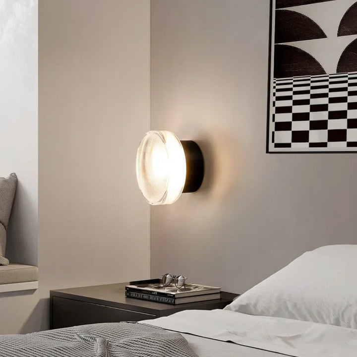 Modern rund vägglampa för atmosfärisk elegans