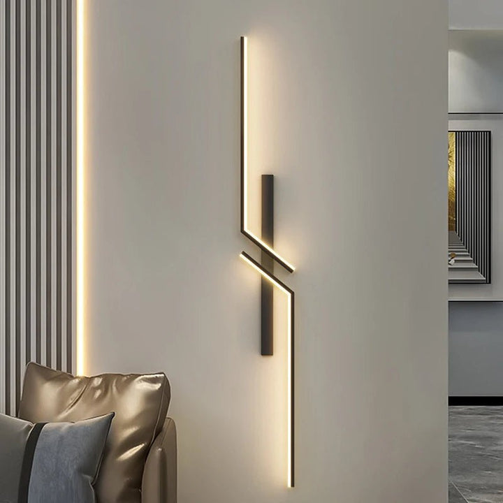 Kreativ LED vägglampa med stripdesign | Modern design