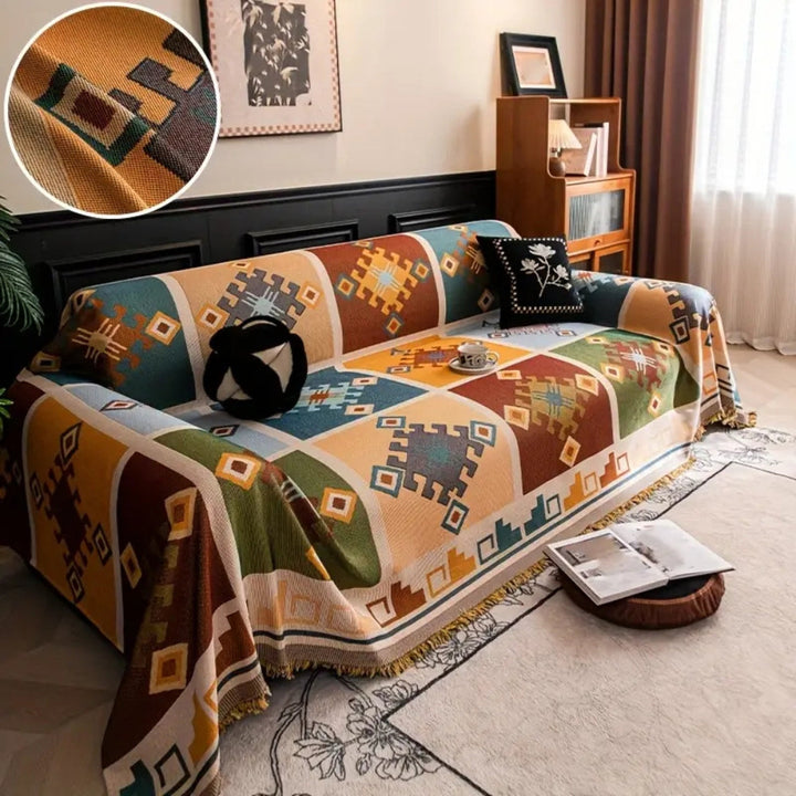 Modern Geometrisk Tribal Sofföverdrag