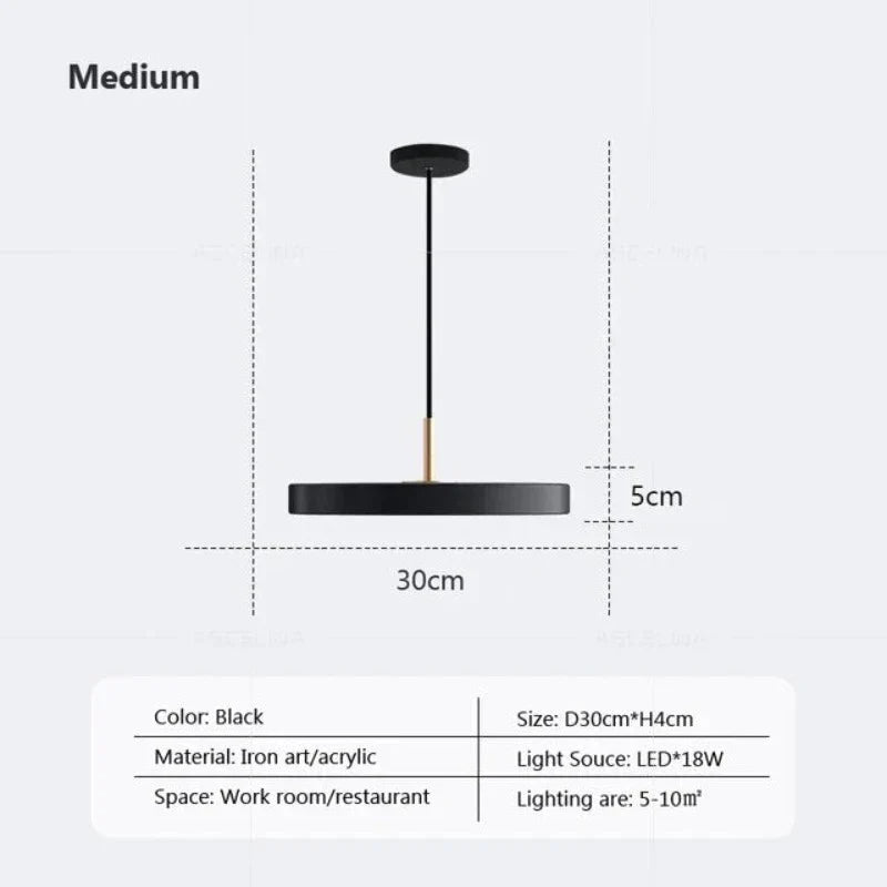 Slim Disc Pendellampa