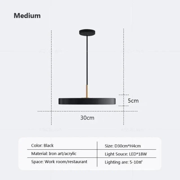 Slim Disc Pendellampa