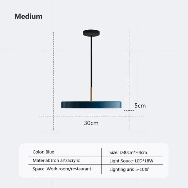 Slim Disc Pendellampa