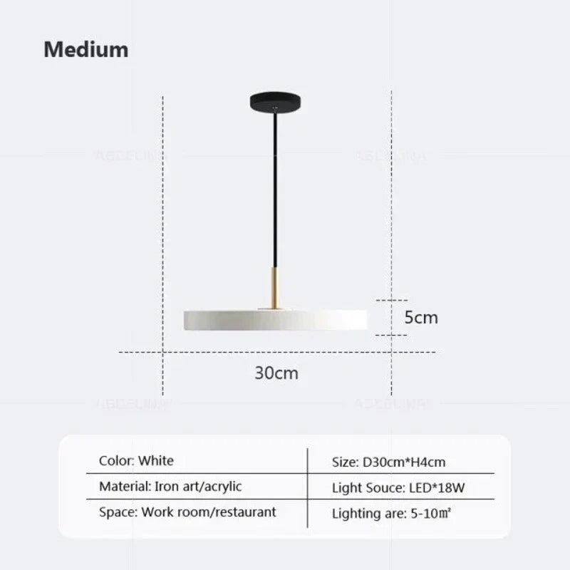 Slim Disc Pendellampa