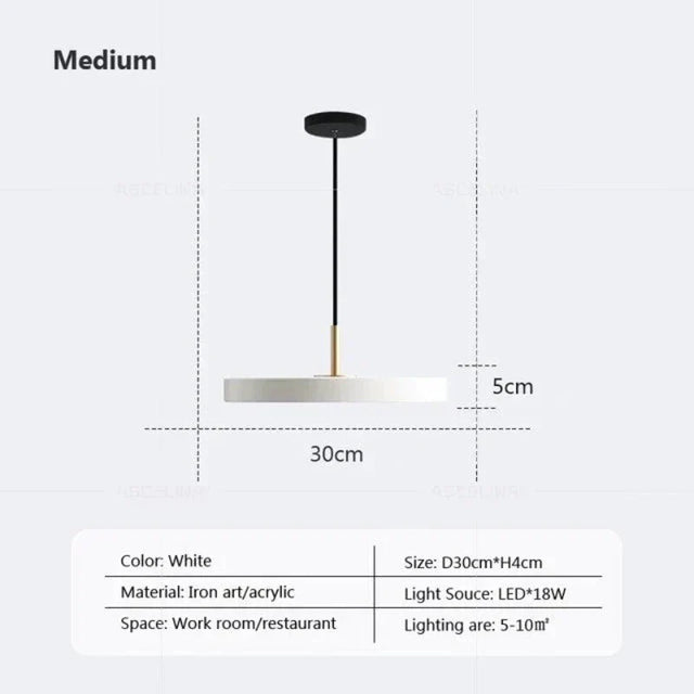 Slim Disc Pendellampa