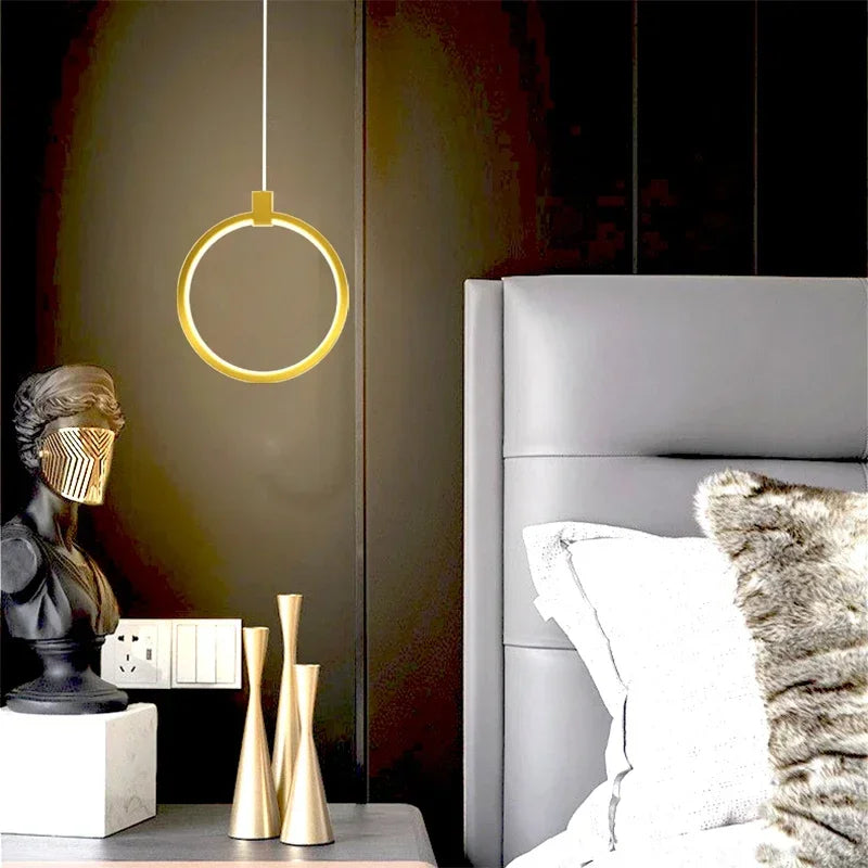 Elegant Dubbelring Pendellampa | DuoGlow