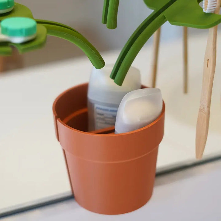 Monstera Spegelmonterad Badrumsorganisatör - Platsbesparande med Stilren Design