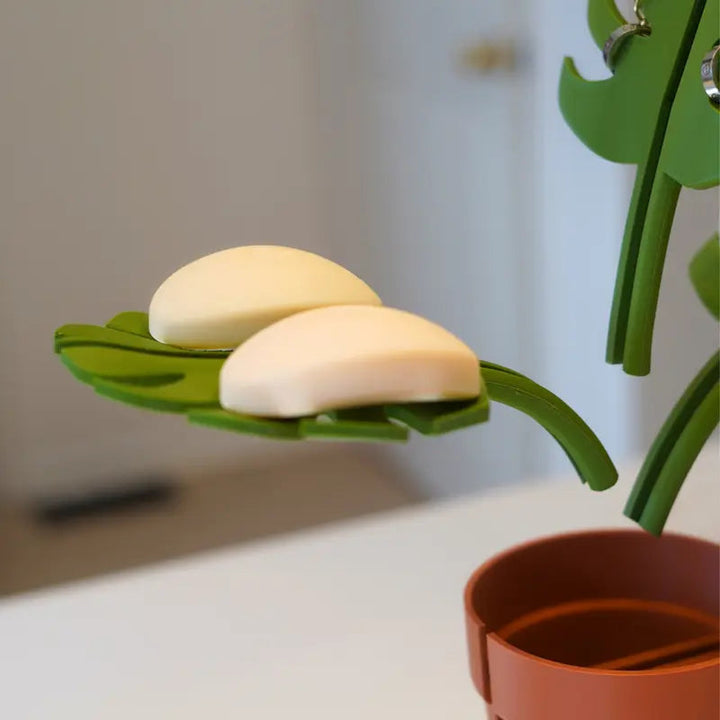 Monstera Spegelmonterad Badrumsorganisatör - Platsbesparande med Stilren Design