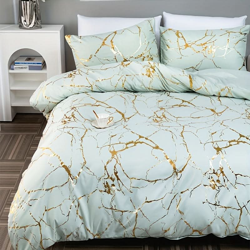 Marmor Design Duvet Täcke Set för Modernt Sovrum