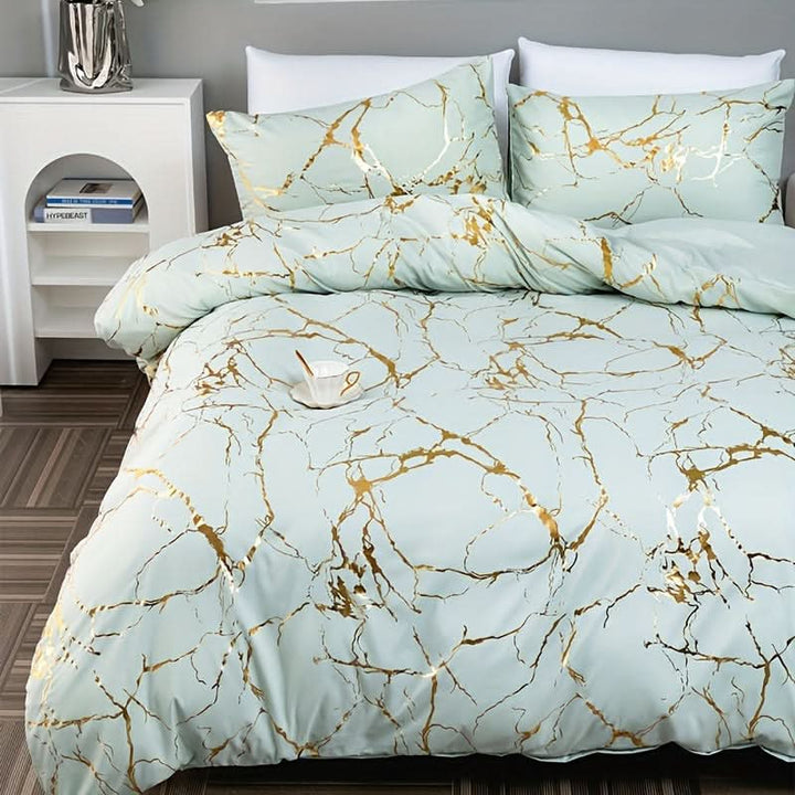 Marmor Design Duvet Täcke Set för Modernt Sovrum