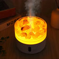 Saltlampa Diffuser - USB Ultraljuds Aromaterapi Luftfuktare med Himalayasaltkristaller & Nattljus