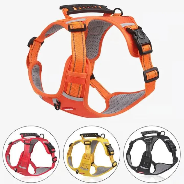 Halsband för hundar utan dragning med reflekterande nylon