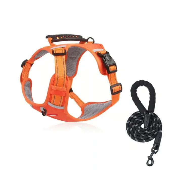 Halsband för hundar utan dragning med reflekterande nylon
