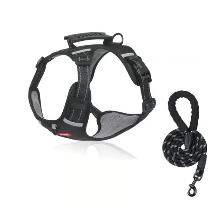 Halsband för hundar utan dragning med reflekterande nylon
